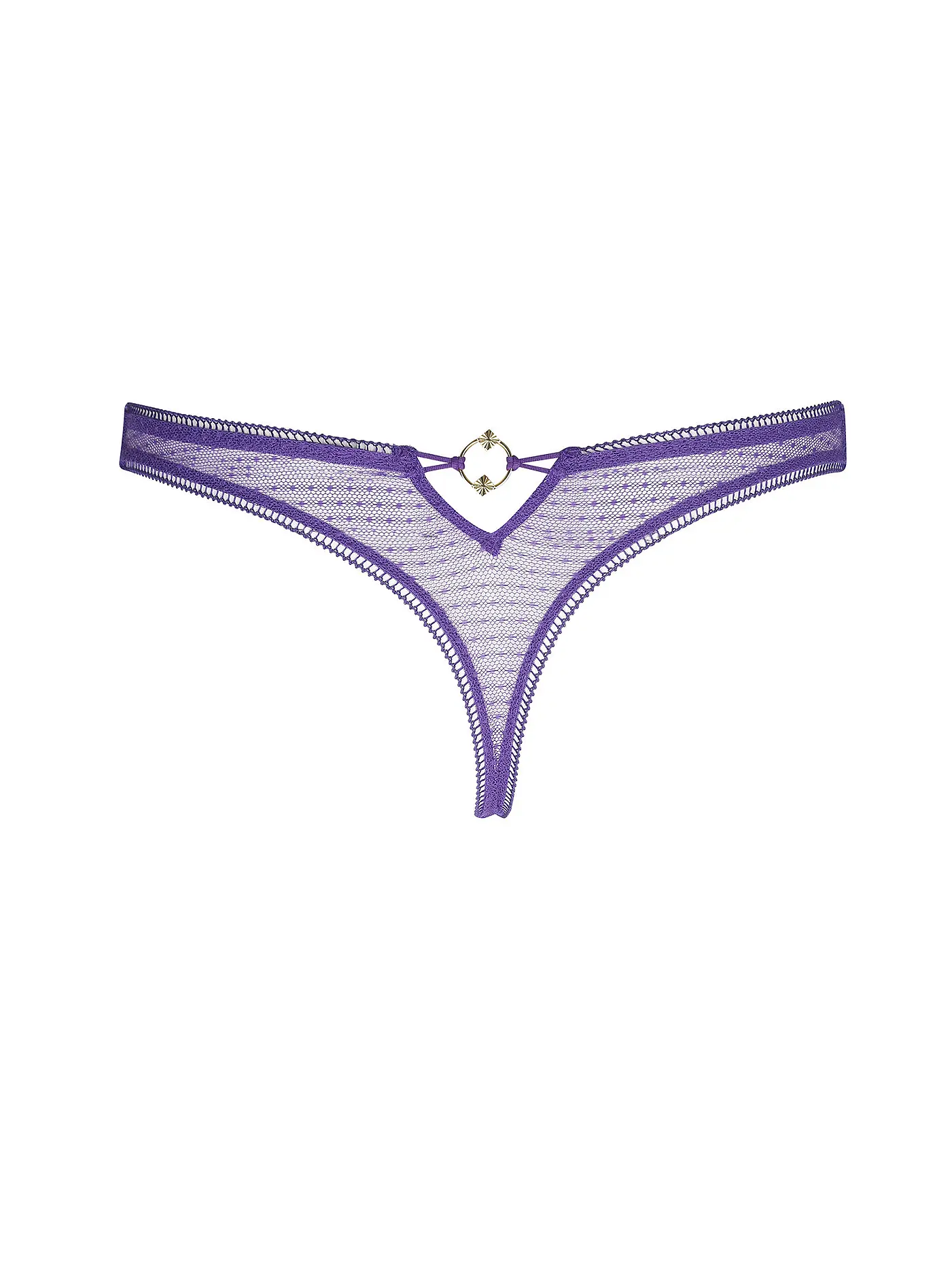 AUBADE | String ILLUSION FAUVE ultraviolt | 